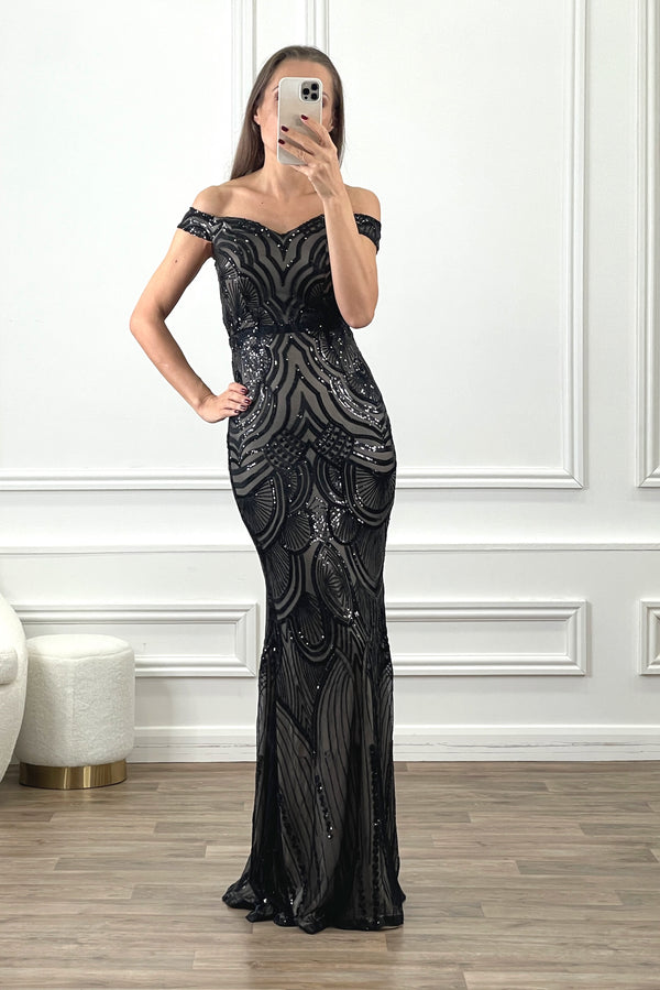 Black evening dresses uk on sale